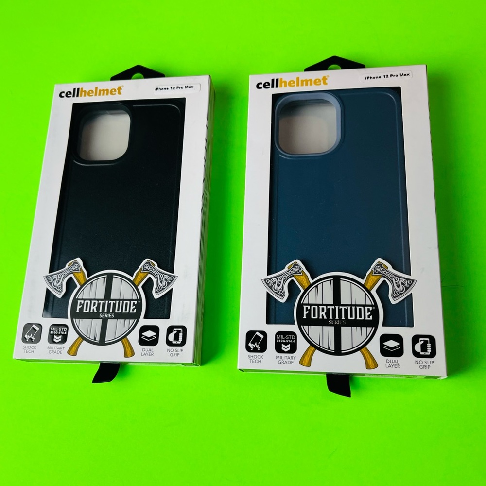 iPhone 12 Pro Max Cellhelmet Fortitude Series Dual Layer Hard Cover Cases